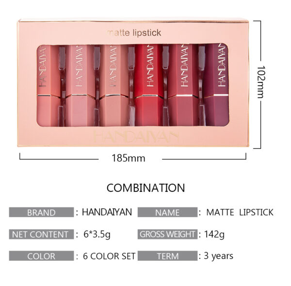 Handaiyan 6 colors - solid lipstick - Image 8