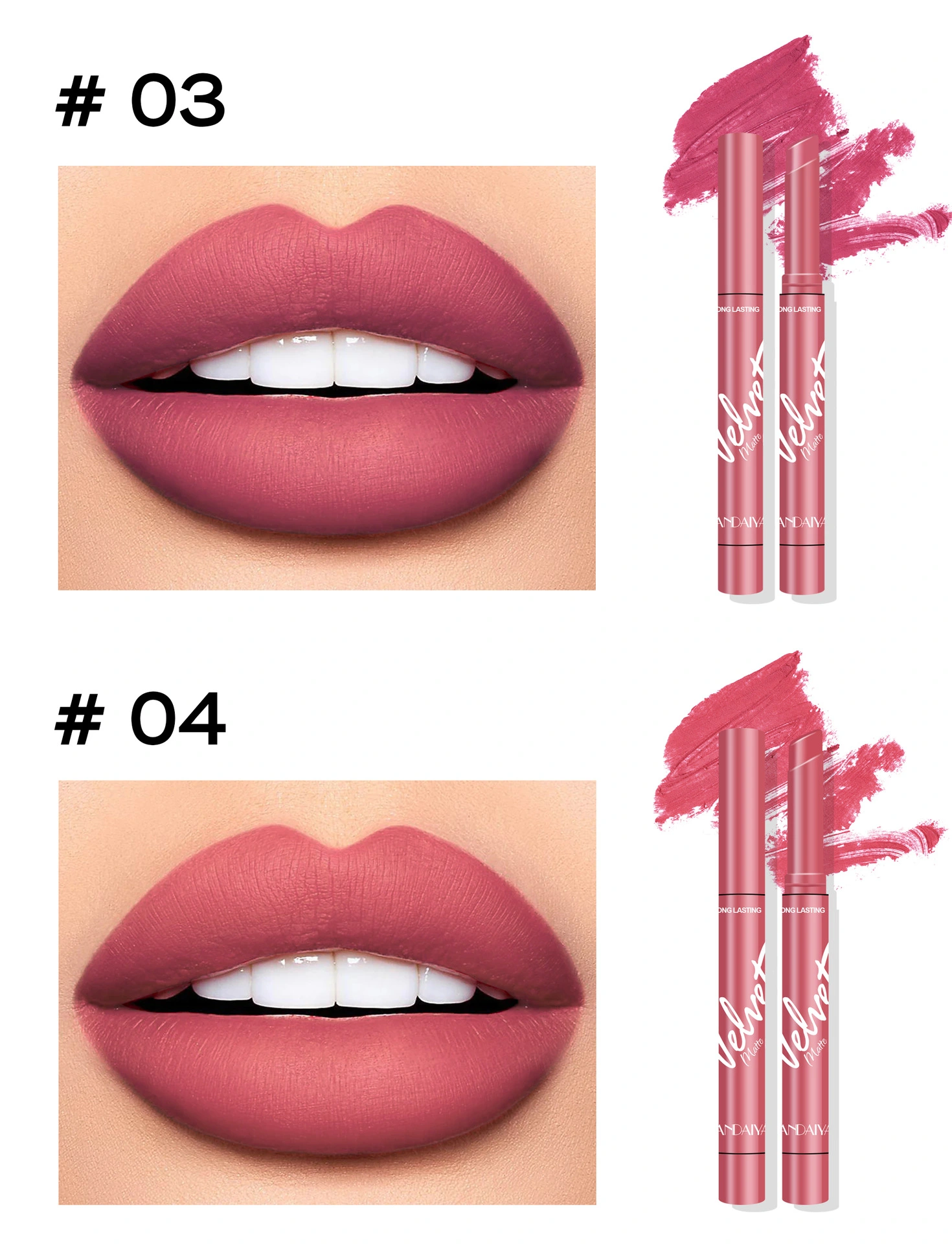 8pcs Velvet Matte Lipstick Collection | Korean Lip Stick Set with Gift Box - Image 6